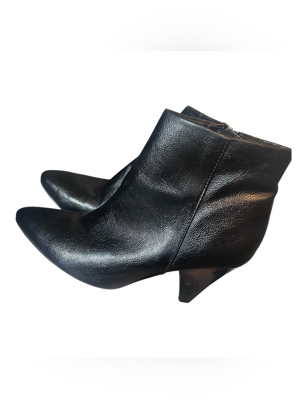 Classic Black Pointed Toe Ankle Boots - Women